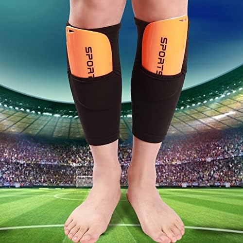 DHTDVD 1 Чифт спортни футболни накладки за защита на пищяла, на ръкав, Чорап, с Подкрепата на краката, Компрессионный ръкав за