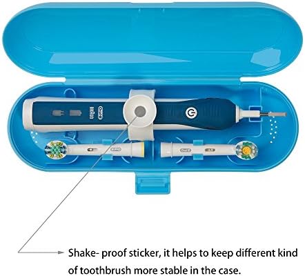 Пластмасов Пътен Калъф за електрическа четка за зъби Nincha серия Oral-B Pro, синьо