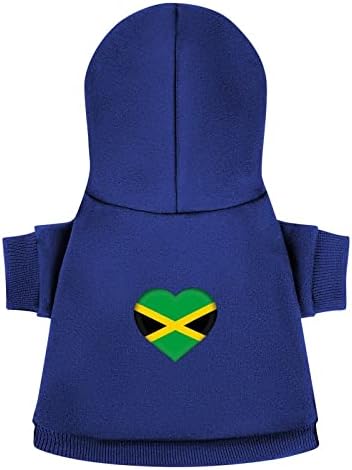 Ямайски Флаг, Облекло за кучета със Сърца, Зимни Блузи за Домашни Любимци, Меки и Топли Блузи за Малки до Средни Кучета