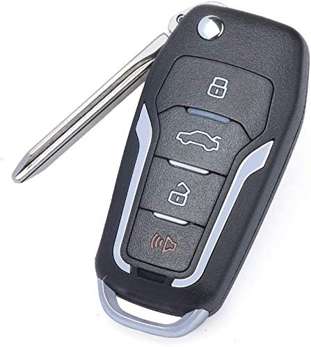 Keymall Подмяна на Бесключевого достъп до Актуализиран Флип Дистанционно Кола Ключодържател 315 Mhz 4D63 80 Битов Чип за Ford Lincoln