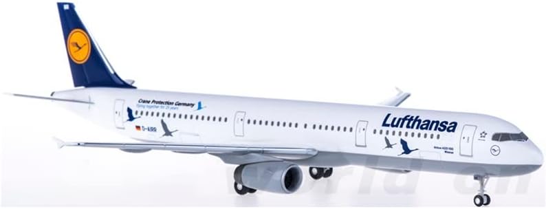 Изтребител REELAK от лят под налягане сплав за: на Самолета A321 D-AIRR Lufthansa 1:200 Модел ABS с две турбовентиляторными