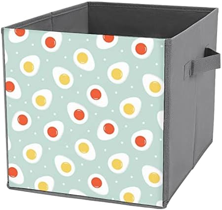 Варени Яйца Сгъваеми Кутии За Съхранение на Основите на Сгъваеми Тъканни Кубчета За Съхранение на Кутии-Организаторите с Дръжки