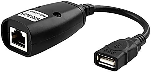 Кабел адаптер за USB 2.0 за lan RJ-45 Extension Extender Цвят Черен