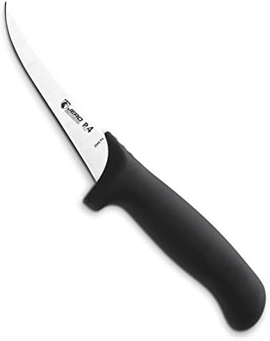 5-Инчов Извит твърд Обвалочный нож серия Jero Pro4 - Професионален Обвалочный нож - Острие от високо неръждаема стомана е sandvik - Ръкохватка