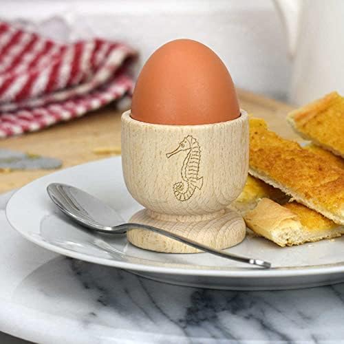 Дървена чаша за яйца Azeeda Морско конче (EC00023084)