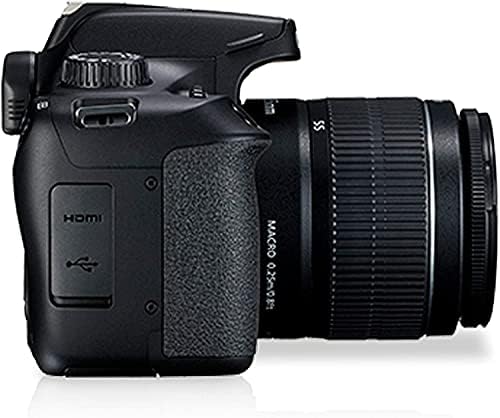 - Рефлексен фотоапарат Canon EOS 3000D (Rebel T100) с обективи EF-S 18-55 mm DC III и 75-300 мм Луксозен комплект аксесоари – Включва: 2 Карти памет SanDisk Ultra 64 GB, резервна батерия, черен (обнов