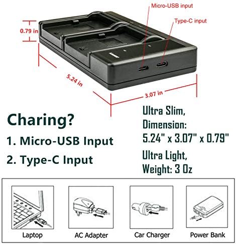 Батерия Kastar 3-Pack NP-F980EXP и USB-зарядно устройство LTD2 са Съвместими с led осветление за видео/камера Aputure Amaran AL-H198 AL-M9,