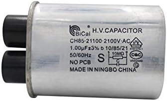 0CZZW1H004B CQC Универсален домакински високо напрежение на кондензатора за микровълнова печка 1,00 icf ch85 21100-2100 ac H. V. КОНДЕНЗАТОРЪТ 10/85/21 50/60 Hz без печатна платка (3/16 Пин)