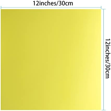 12 Опаковки 12x12 инча/30х30 См Прозрачен Набор от Гелевых Филтри за корекция на цветовете за фото студио, ефекта на светлинни Фенерче (Жълт)