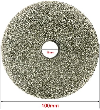 Aexit 100 мм 4-инчов Абразивни Кръгове и Джанти Размер на 80, Плосък Кръг с Диамант покритие, за Опесъчаване на Повърхността на Шлифовъчни Кръгове, Шлайфане диск