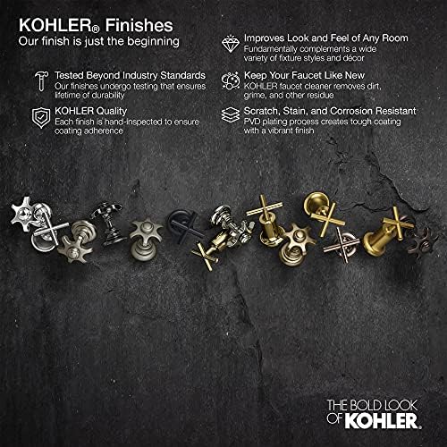 Kohler 78384-Вик уреди, 2MB Components от Ярко Матово покритие на съвременната Месинг