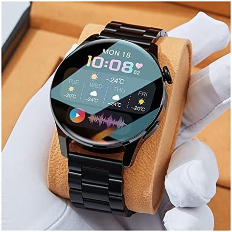 ZUONU Смарт часовници за Мъже с Android, Bluetooth Smartwatch Мъжки спортни смарт часовници 2022 (Цвят: Bl Si)
