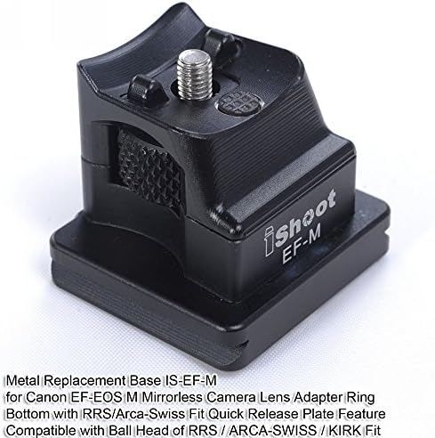 iShoot Авиационна Алуминиева Замяна Основна Опора за краката за Canon EF-EOS M за Монтиране на обектива Беззеркальной камера Преходни