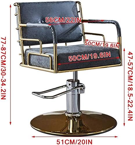 LXYYY Салонное стол с възможност за сгъване на облегалката, Коса стол, Хидравлично сверхмощное Въртящо се на 360 градуса Салонное стол