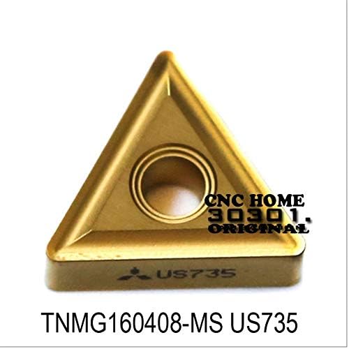 FINCOS TNMG160404-MS US735/TNMG160408-MS US735, Оригиналната твердосплавная табела за притежателя на струг инструмент (Ширина плоча (mm): TNMG160408-MS US735)