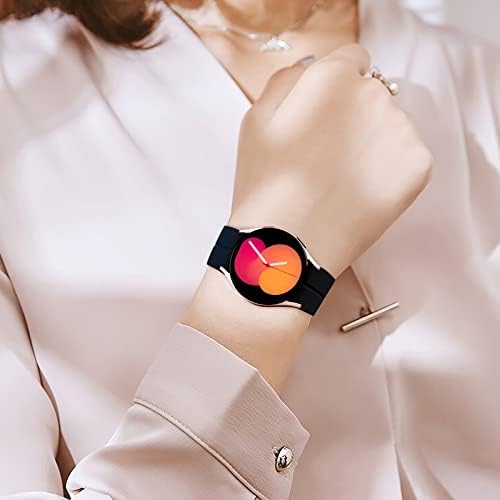 Каишка AorCeytp, без разлика, който е Съвместим с Galaxy Watch 5 Pro 45 mm/Galaxy 5 Watch/Watch 4 40 мм 44 мм/Watch 4 Classic 42 мм и 46 мм, 20 мм Силикон Регулируем Спортен Взаимозаменяеми Каишка с магнит