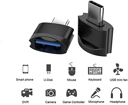 USB Адаптер C за свързване към USB конектора (2 опаковки), който е съвместим с вашите Motorola Moto G7 Power for OTG със зарядно устройство