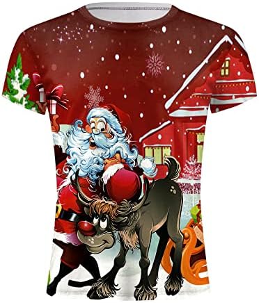 ZDDO Коледни мъжки тениски Solider с къс ръкав, Забавни Коледни тениски с Принтом Дядо Коледа, Спортни плътно Прилепнали тениски с графичен