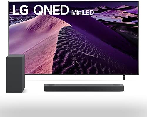 LG 55-инчов смарт телевизор клас QNED85 серия 4K Smart TV с вграден звук панел Алекса 55QNED85UQA S75Q 3.1.2 ch с поддръжка на Dolby Atmos
