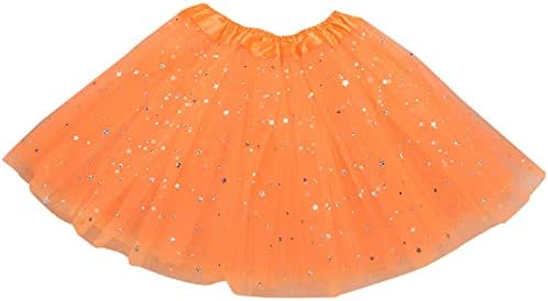 KAGAYD/Рокля на принцеса за момиченца, дрехи за деца, детско рокля-пакетче принцеса със звезди и искри, Коледни дрешки за Малки момичета (Е, Един размер)