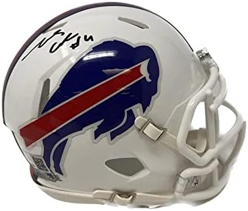 Джеймс Кук подписа високоскоростен мини-каска Buffalo Bills. Сувенири с автограф от Buffalo Bills, предмет на събиране. Сувенири, подписани Buffalo Bills, сертифицирани Беккетом с га?
