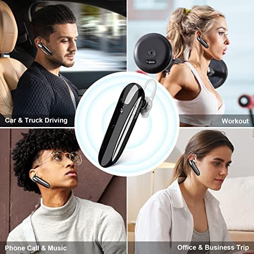 Bluetooth слушалка за Samsung Galaxy S23 Ultra, Безжична Bluetooth слушалка с микрофон, 48 часа в режим на разговор, Водоустойчив безжична слушалка IPX7 за водача/бизнес, хендсфри Слушалк?