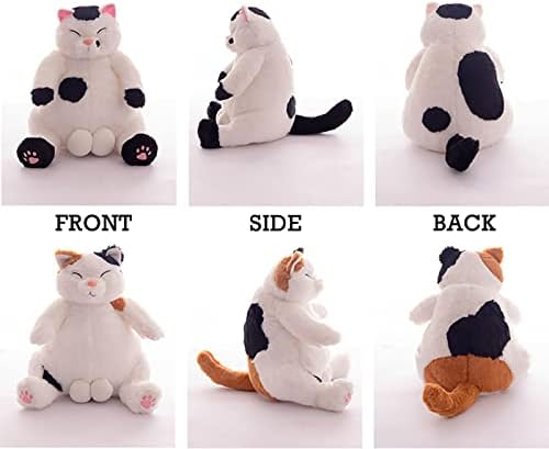 FLOERROYALE Японската Плюшен възглавница с Мързеливи Котка, Плюшен играчка-котка с топки, Сладък Плюшен Кукла с Анимационни