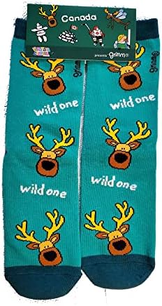 Трицветна Комплект Чорапи за мама и мен или баща, той с тон, Чорапи Wild One, Една Двойка за възрастни, Един Чифт за деца с Височина