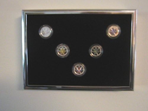 Алуминиева рамка за монети / блокове с размер 5 х 7 за монети, деноминирани 5 пени САЩ 19 мм (сребрист)