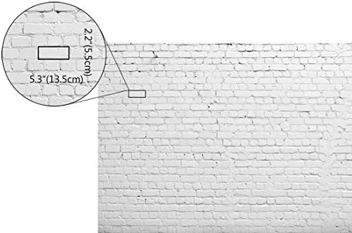 HUAYI 79 x 59 Хоризонтален Фон за Снимки на Бялата Тухлена Стена Винил Фон за снимки D-2504