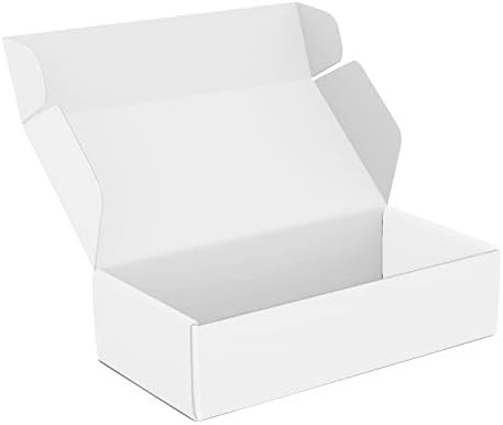 50 Кутии за Опаковане 4 x8x2 за доставка, Пощенски устройство от гофриран картон, Пощенски кутии за малкия бизнес, за опаковане на подаръци
