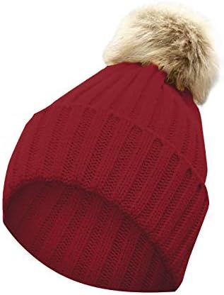 Дамски зимни вязаная хет-бини, дамски зимни топло вязаная шапка с хубав заек, бейзболни шапки с химикалка пряжей, шапки за