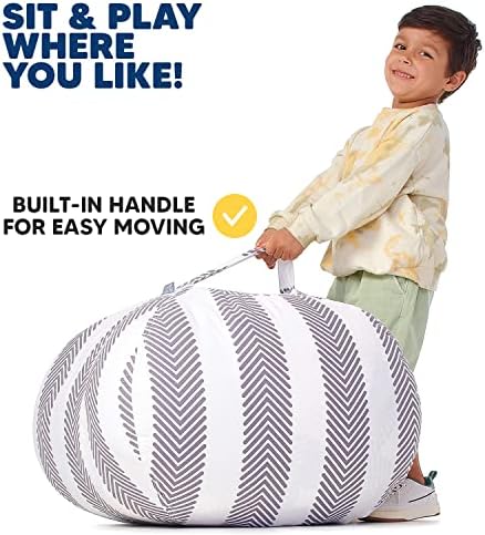 Чанта за съхранение на меки играчки 5 STARS UNITED – Органайзер за съхранение на играчки и фотьойл–чанта за деца могат да се Настанят