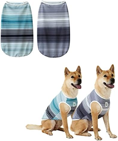 Тениска за кучета и котки DAJIDALI от технологичной плат, Облекла за големи, Средни и малки кучета, 2 опаковане на леки спортни тениски