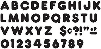 TREND enterprises, Inc. Черен 4-инчов букви с главни букви