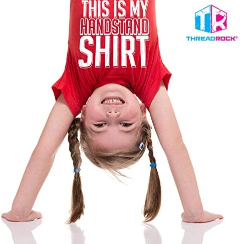 Облегающая тениска Threadrock Big Girls 'This is My Handstand Shirt