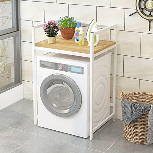 Рамки за съхранение на перални машини BKGDO, Подова Поставка над Тоалетна, Полк със защита От падане, Квадратна Стойка за пералната