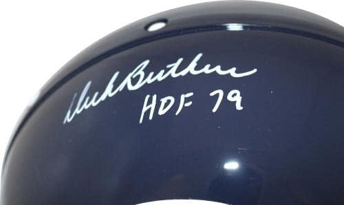 Автентичен Каска Дик Буткуса с автограф /с автограф Chicago Bears HOF JSA 28637 - Каски NFL с автограф