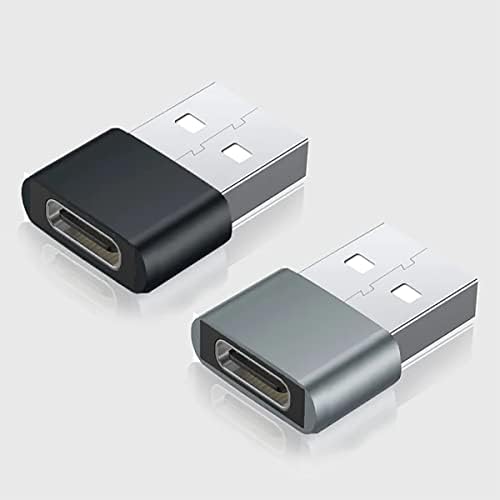 Бърз USB адаптер-C за свързване към USB-порт, който е съвместим с вашия LG LM-G710EM за зарядни устройства, синхронизация, OTG-устройства, като клавиатура, мишка, Zip, геймпад, pd (2