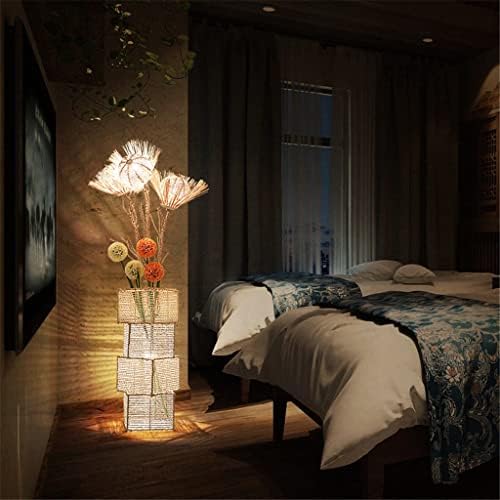 MGWYE Ротанговый под лампа Китайски B & B Creative Чайна Лампа за Дневна Нощна лампа за Спални Ротанговый лампиона