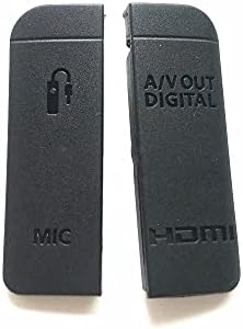 Подмяна на Нова Капачки Микрофон HDMI Капачка на предния край на USB Порта Гумена Капачка на вратата на достъпа за Canon EOS 6D