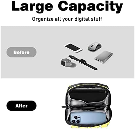 Електронен органайзер за пътуване, преносима техническа чанта, Калъф за електронни аксесоари, водоустойчив кабел калъф за зарядното устройство