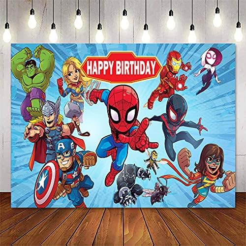 Cartoony Супергерой спайдър-Фонове Avengers на Фона на Рожден Ден и за Душата на Детето Вечерни Аксесоари Банер Фон За