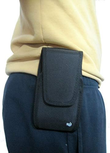 Найлонова чанта-карго Nite Ize за мобилен телефон LG Stylo 6, Здрав, Въртяща се на 360 градуса Кобур с клип за колан, подходяща за мобилен телефон (Otterbox Commuter)