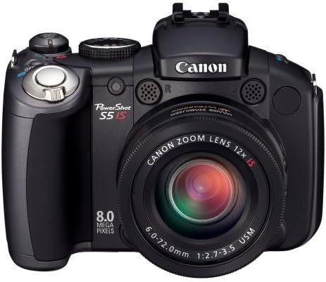 Canon PowerShot S5 Pro Series - 8,0-мегапикселова цифрова камера с 12-кратно оптично увеличение, стабилизированным изображение (СТАР