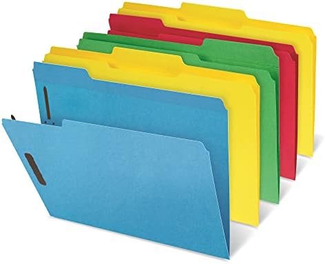 Маркови папка за файлове на Office Depot® с 2 обков, раздел 1/3, с Размер на буквата, различни цветове, опаковка по 50 броя
