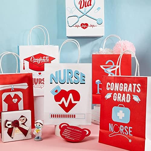Lincia 36 бр. Чанта за подаръци на прага на колежа за медицински сестри, Поздравителна чанта за подаръци за медицински сестри, Подаръци