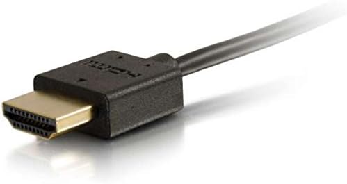 Кабел C2G HDMI, 4K, Високоскоростен HDMI Кабел, 60 Hz, 6 Фута (1,82 м), Черен, Кабели в комплекта 41364