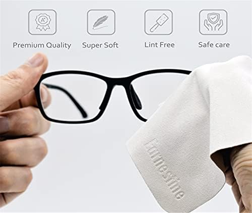 Earnestine 10 X Кърпички За почистване на очила Премиум клас 6 x 7, Сигурен Плътен Плат За очила, Без Кървене на Цвят, Кърпички