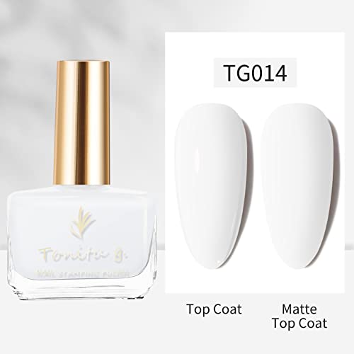 Лак за нокти TONITU G · 8 мл - 6 Цвята, Подарък за Декорация на нокти с ръце за жени (TG015)